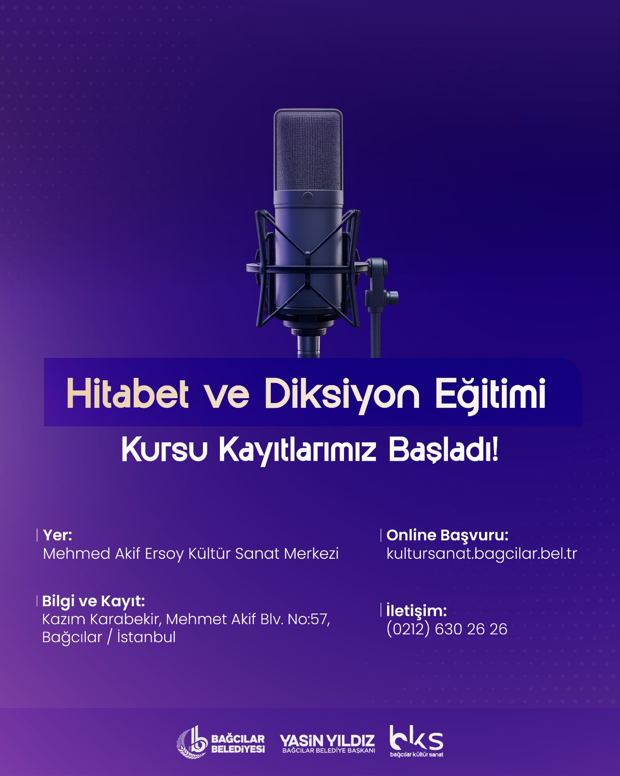 Hitabet ve Diksiyon Kursu Kayıtları Başladı!